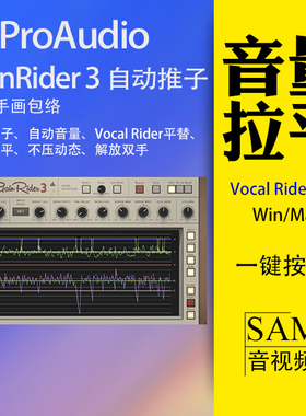 TBProAudio GainRider 3自动音量推子插件WinMac替代Vocal Rider