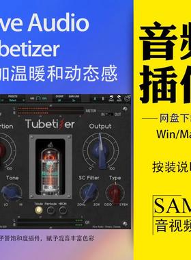 Kiive Audio Tubetizer 电子管饱和度插件 赋予混音丰富色彩