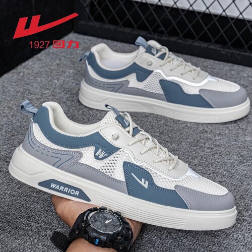 回力男2026春网面透气免系带板鞋