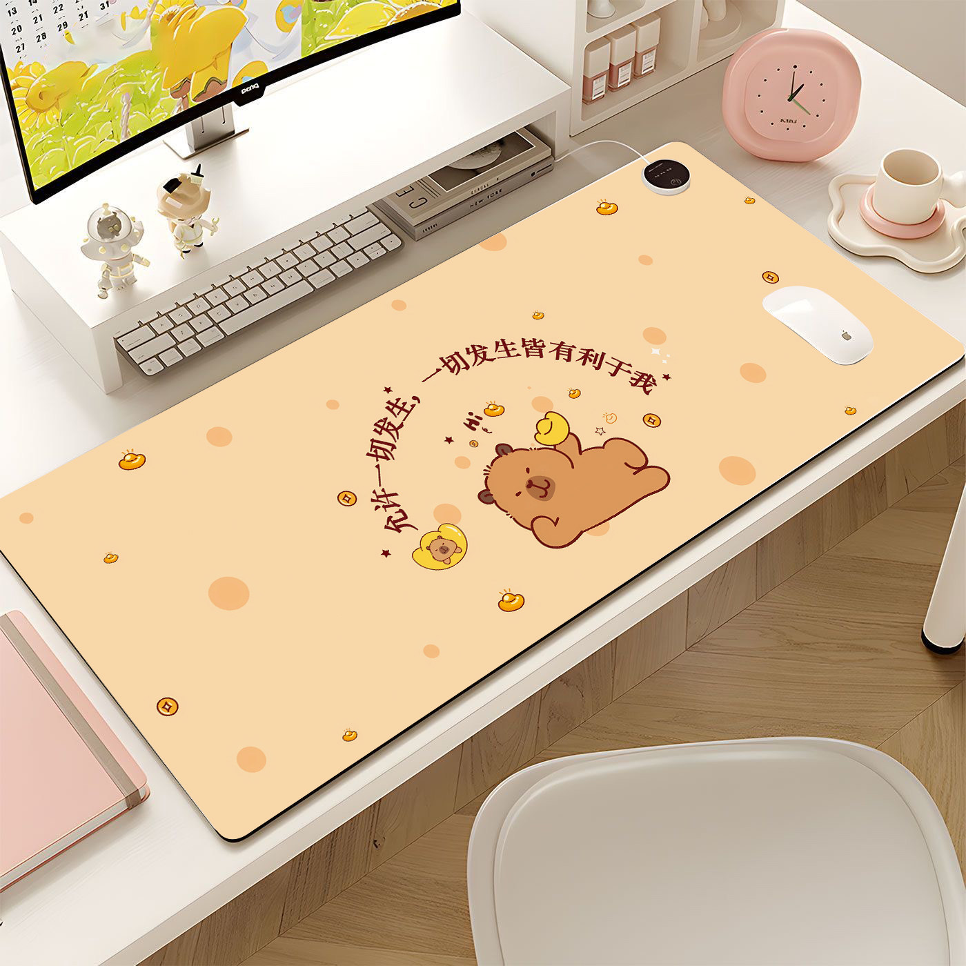 暖桌垫定制加热鼠标垫作业写字发热垫桌上暖手垫防水取暖保暖女生