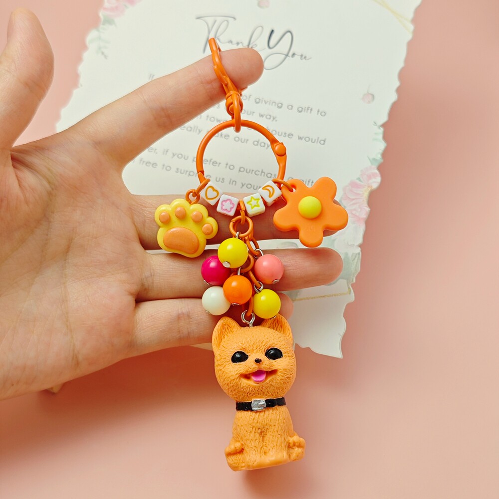 幻彩飞升系列小众泰迪狗包包挂件手工钥匙扣轻奢法斗秋田犬挂饰