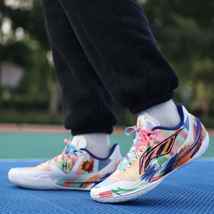李宁利刃5 V2聚核芯科技低帮篮球鞋男款专业实战缓震回弹运动鞋
