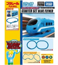 现货TAKARA TOMY PLARAIL Blue Flyner火車入門組 儿童玩具礼物