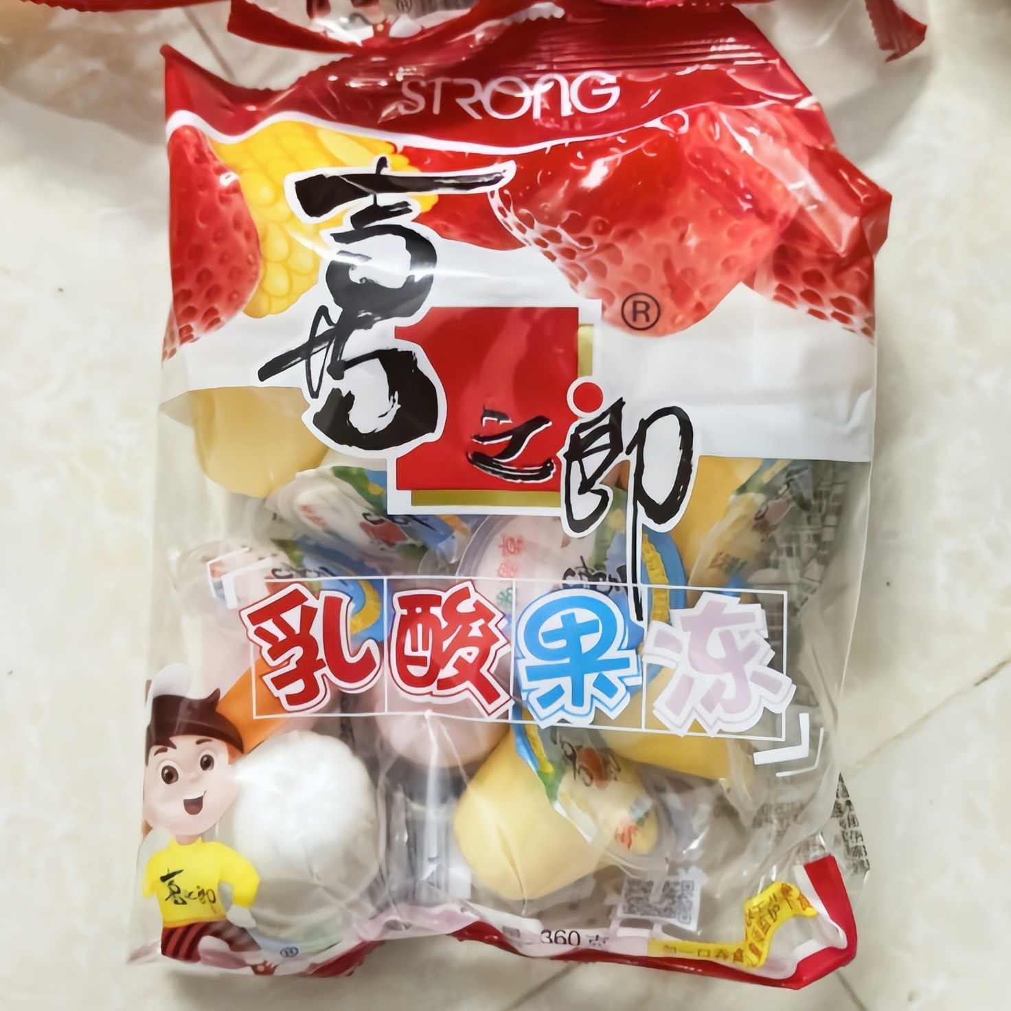 新货喜之郎果冻乳酸什锦1/5斤解馋儿童年经典休闲零食散装一整箱