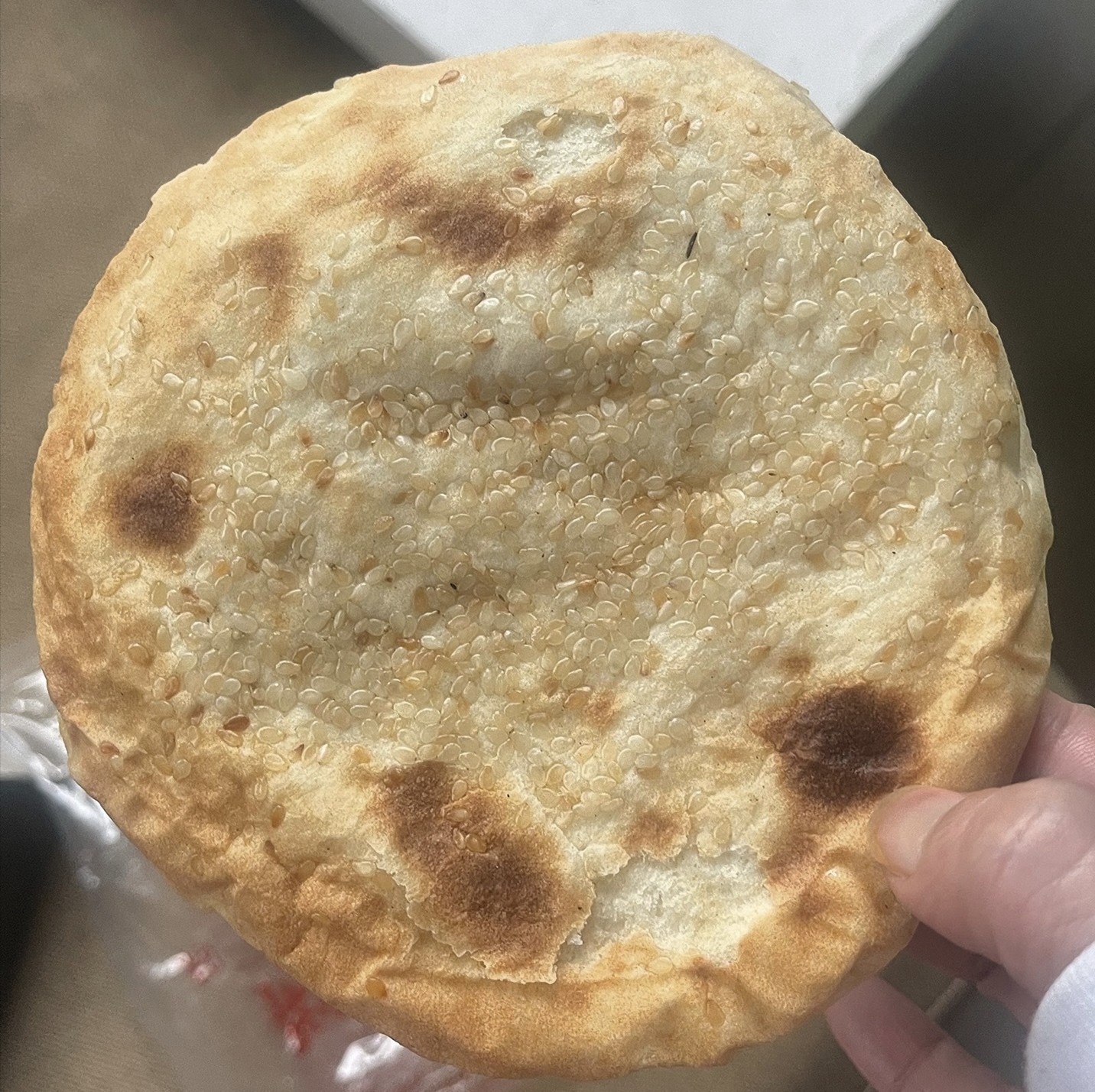 正宗河南特产河南烧饼菏泽吊炉烧饼芝麻饼商丘吊炉火烧河南大烧饼