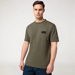 新 纯棉男女通用Porsche运动休闲短袖 保时捷原厂正品 T恤AHEAD半袖