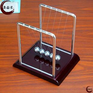 面创意小摆件牛顿摆球永动机仪反重力平衡混沌不停碰撞球办公室桌