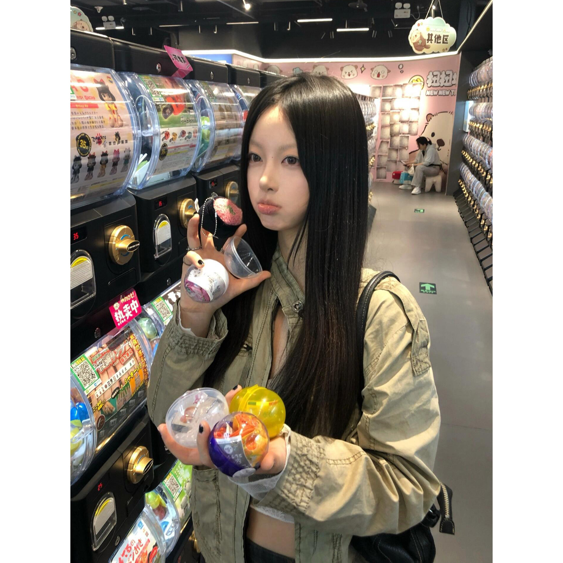 秋季立领美式复古工装短外套女图片
