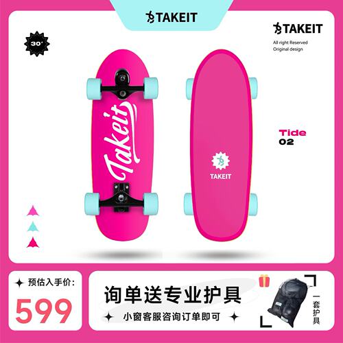 陆地冲浪板春季新品Takeit初学者