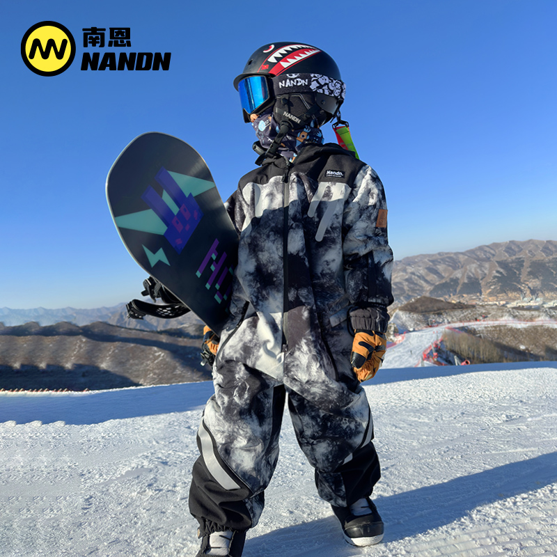 南恩NANDN儿童滑雪服男童2023新款专业女童滑雪装备套装全套雪服
