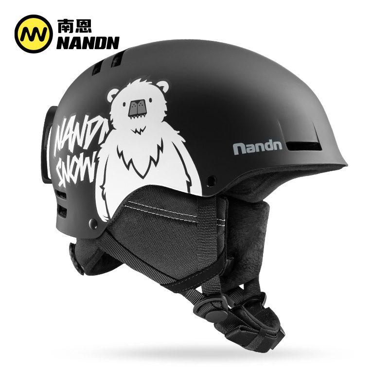 南恩NANDN滑雪头盔单双板滑雪装备护具男女保暖防撞雪盔雪帽NT30多图1