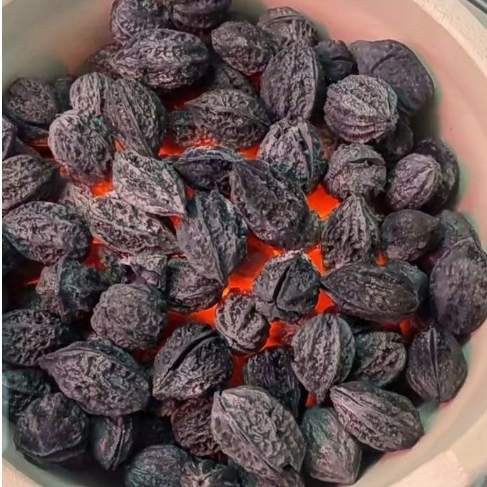 精品山核桃炭煮茶火锅烧烤果核炭耐烧易燃无烟燃烧