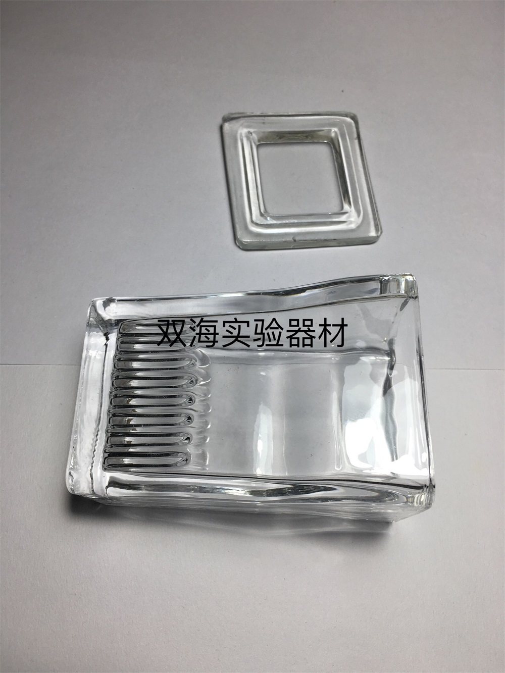 高品质玻璃染色缸 5/9/10片装载玻片玻璃染色架 层析缸 立式 卧式