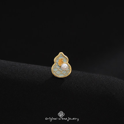 新中式迷你葫芦无痕磁吸胸针领口防走光扣神器精致小扣针固定衣服