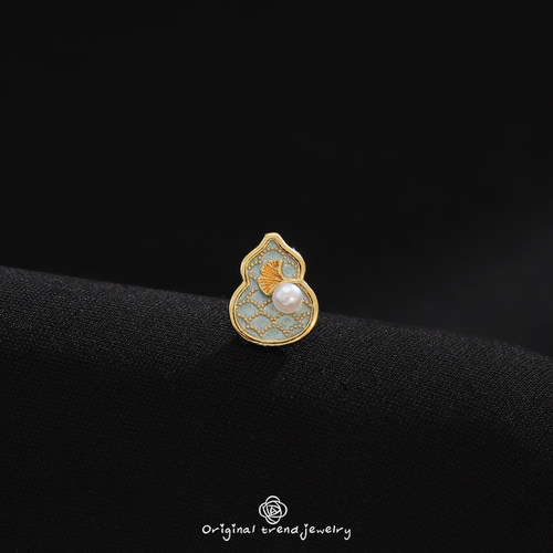 复古女葫芦无痕磁吸胸针不伤衣服
