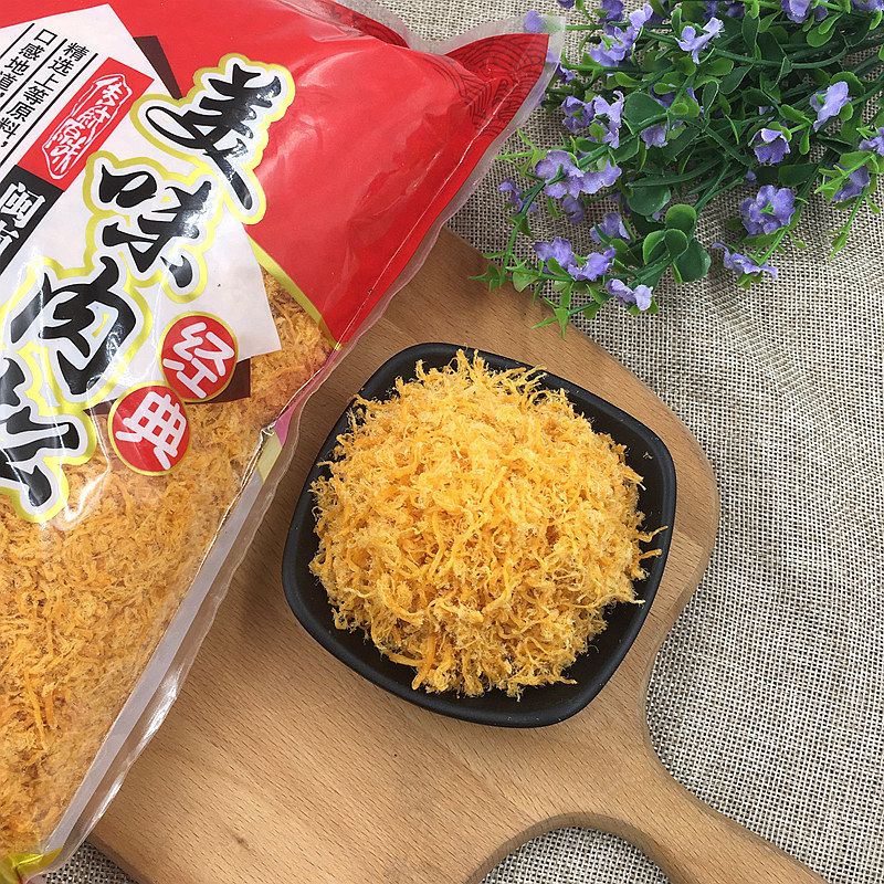 闽聚鑫短纤细肉松1kg寿司烘焙蛋黄酥肉松 青团装饰纯肉丝短丝松松