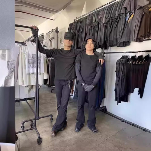 经典517风格黑色微喇牛仔裤vibe风长裤水洗做旧盖鞋面垂感牛仔裤