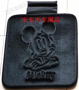 日单原单 高档金丝绒面料黑色米奇电脑椅垫座垫汽车坐垫   单个装