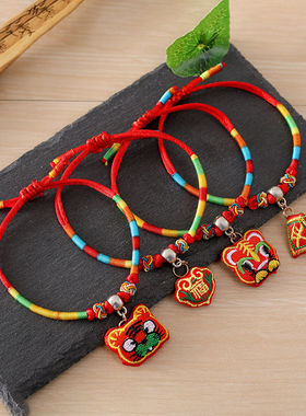 儿童端午五彩绳手工编织