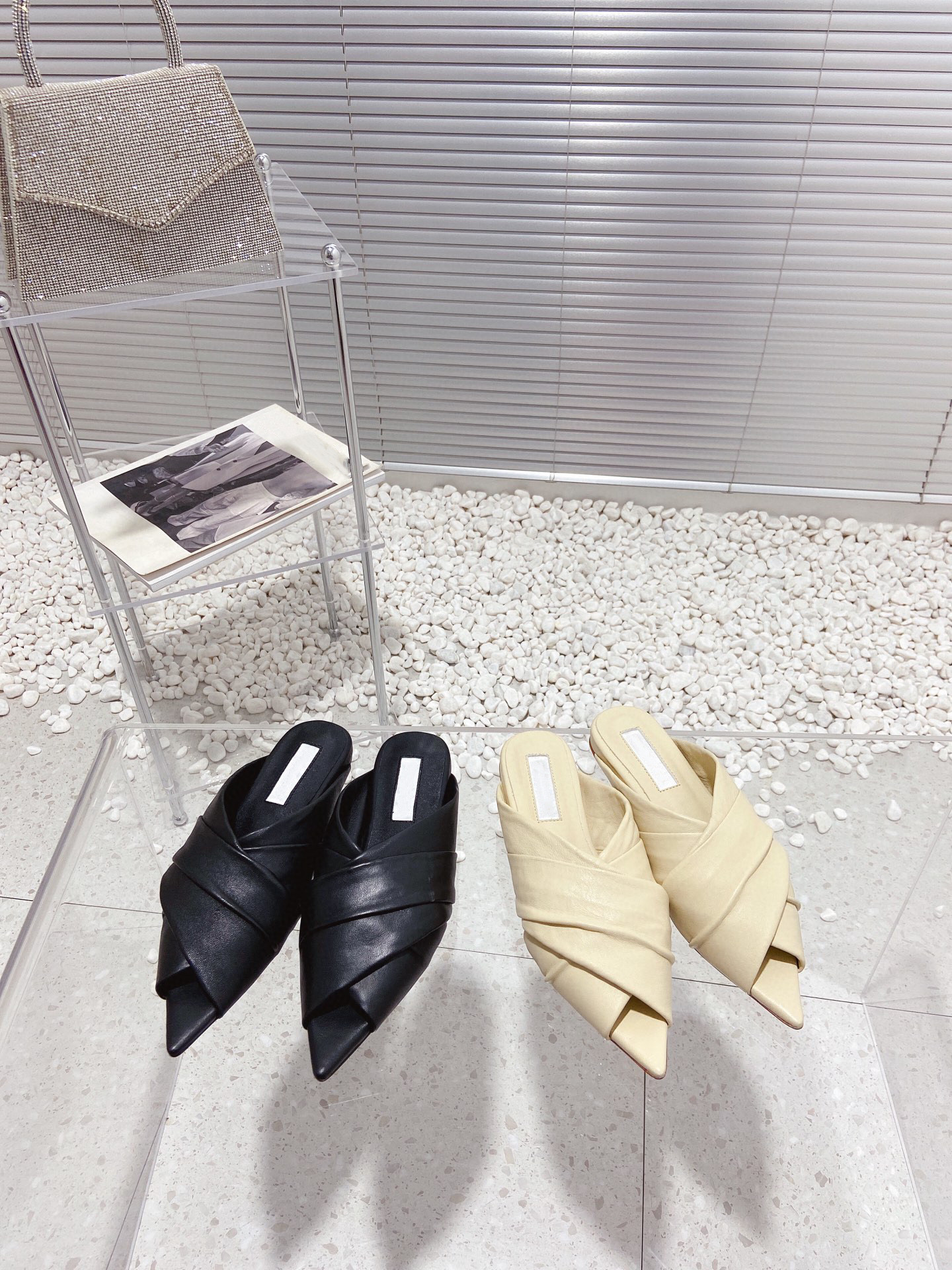 超级舒服~ 拖鞋女2024新款尖头平底休闲凉拖鞋鞋女