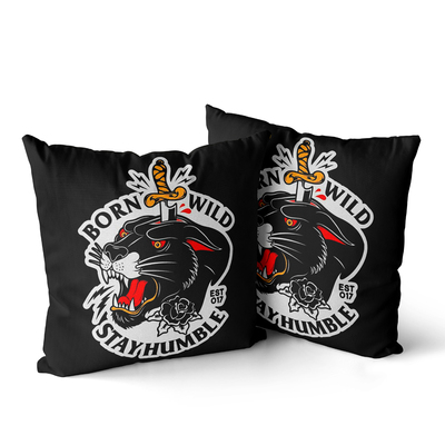 欧美刺青嘻哈说唱图案抱枕