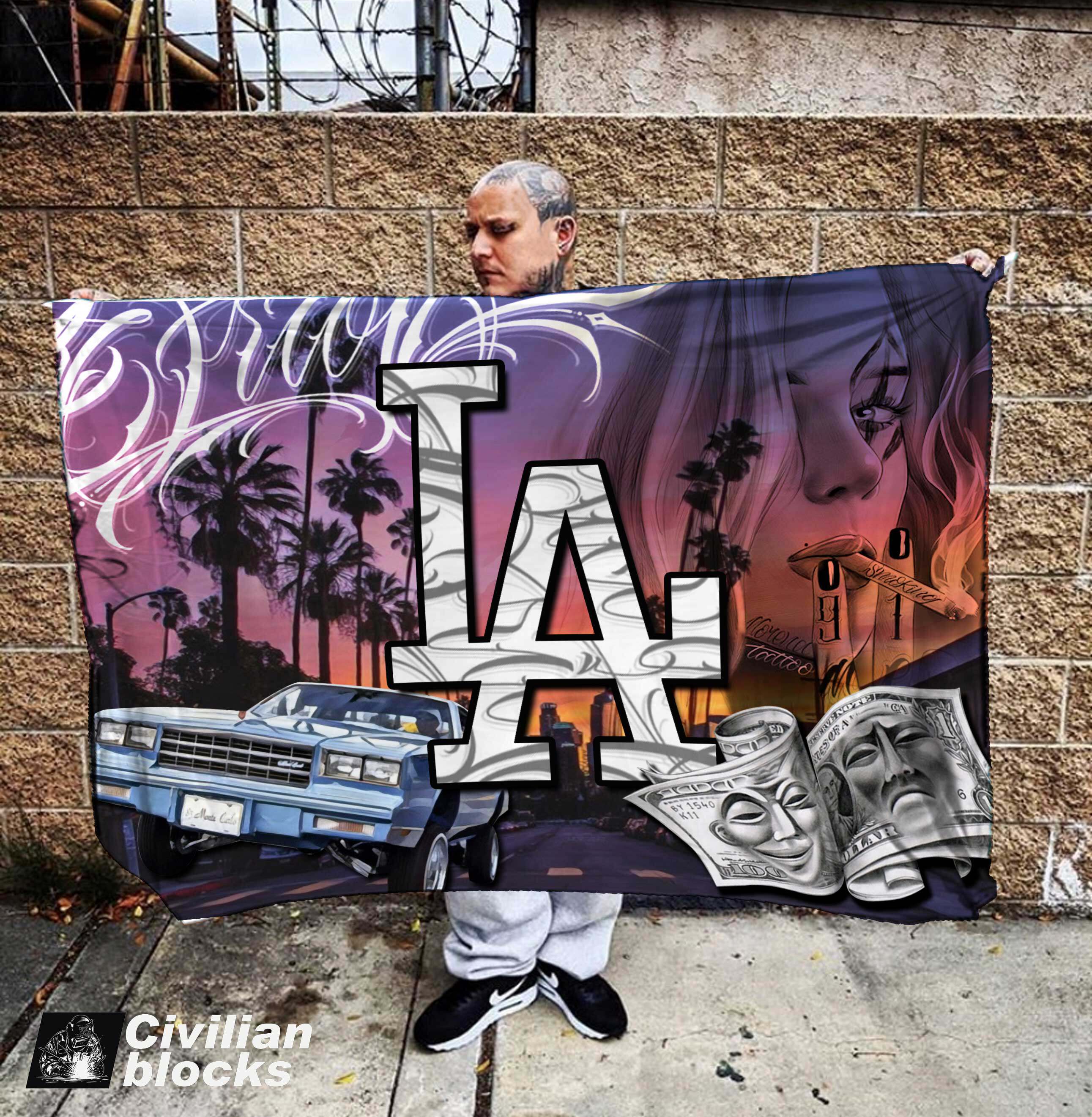 西海岸奇卡诺 hip hop墨西哥olds chool花体字匪帮硬核背景布