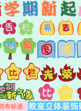 小学幼儿园教室布置墙贴