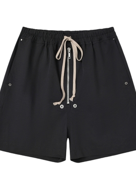 黑色圣诞树RO风暗黑潮流高街机能廓形LIDO休闲侧开叉尼龙拳击短裤