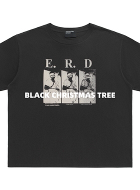 ERD忧郁的富二代 25SS You Are Nothing绷带人像水洗做旧短袖T恤