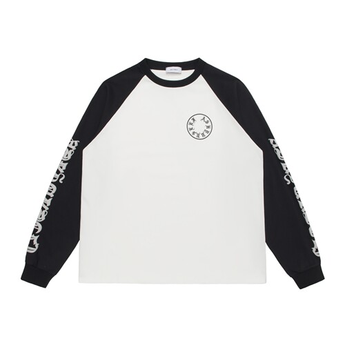 25SSASKYURSELF浮雕梵文长袖T恤