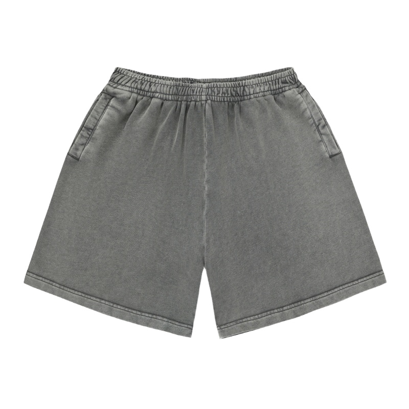 黑色圣诞树AC碳素磨毛水洗短裤