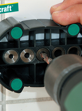 wolfcraft德国进口精准电钻定位器小型木工打孔多用途钻孔定位器