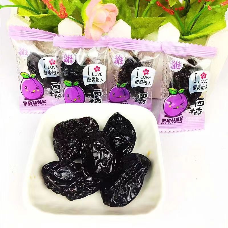 品田佳西梅单颗粒西梅干500g独立小包装酸甜可口蜜饯办公室零食