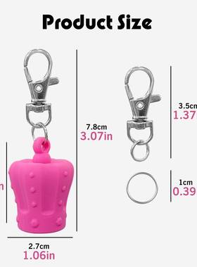 GLBSQOSSGRL Keyhan Cap for Lipglos andc Balmi唇彩钥匙链s帽