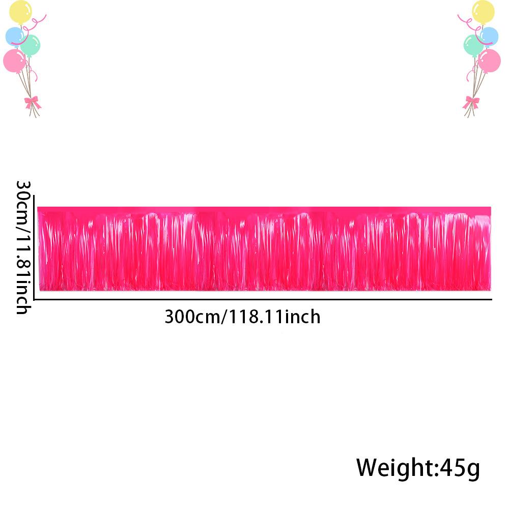 霓虹主题派马对饰荧光卡龙雨丝帘弯横装幅背CGR景墙布置刀雨丝桌