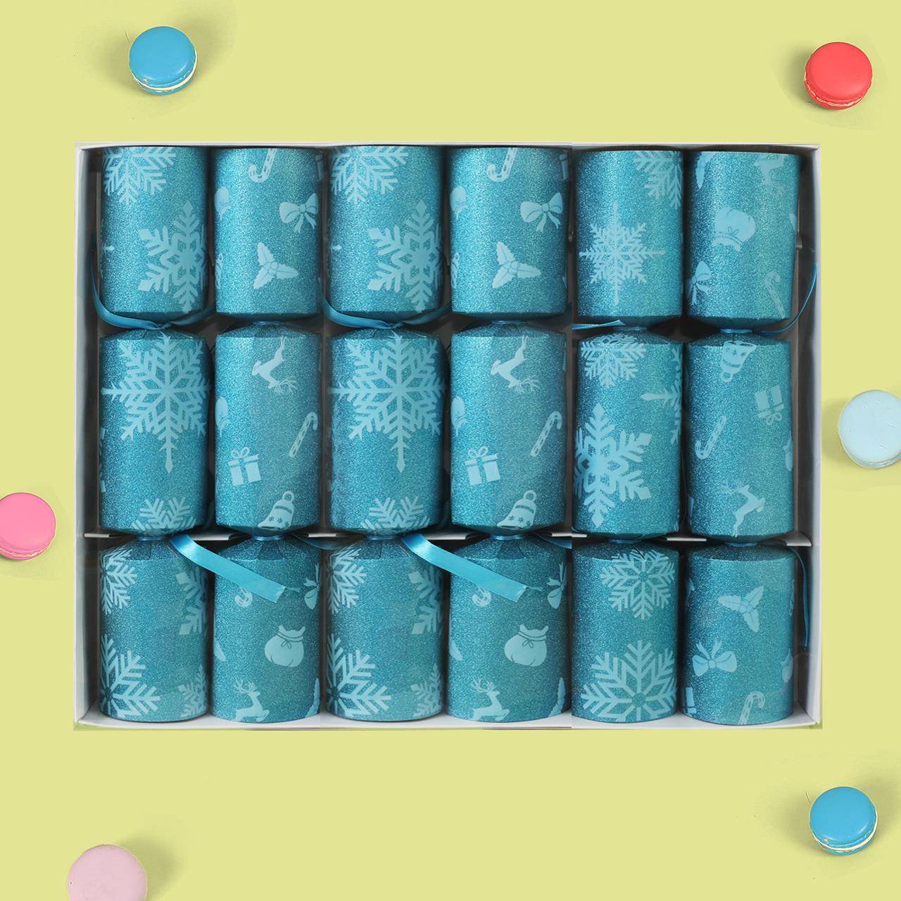 chritma cracker透s明礼盒包Ver装6支12英英寸内装s玩具纸帽文笑