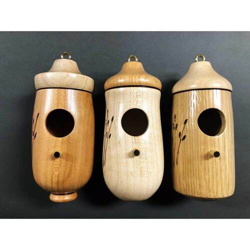 迷人的装饰蜂鸟屋喂鸟器Hummingbird House户外花园挂饰