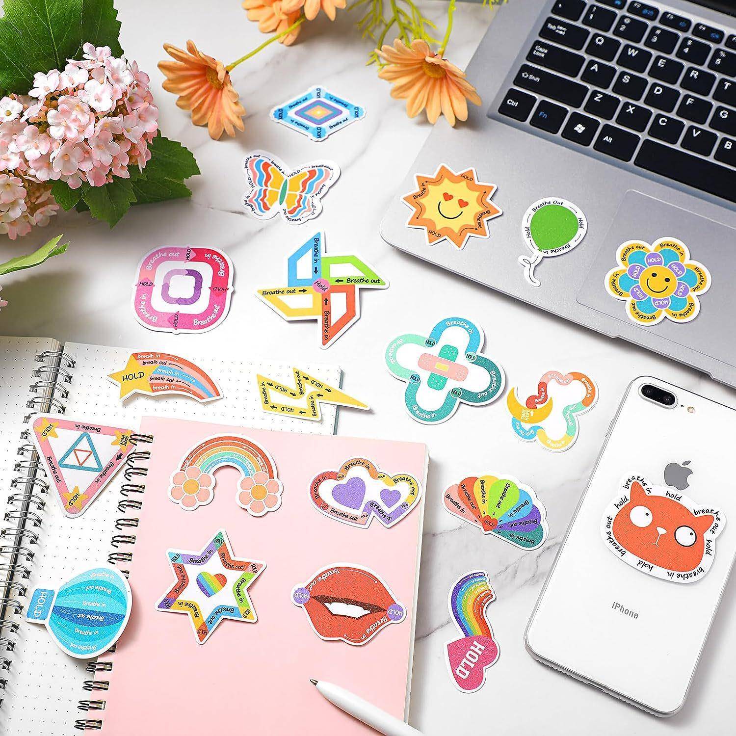 2片装减学生焦虑感官贴0纸压静条纹理贴纸镇成人平静NVY贴纸