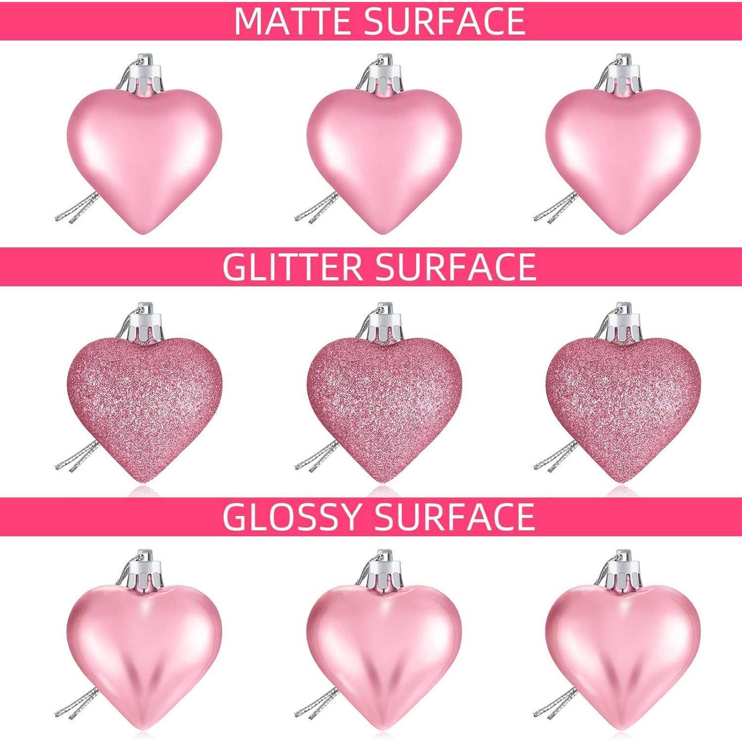 情人节心形饰浪GXI品漫心形悬挂彩小玩意多浪漫光泽心情人节派形