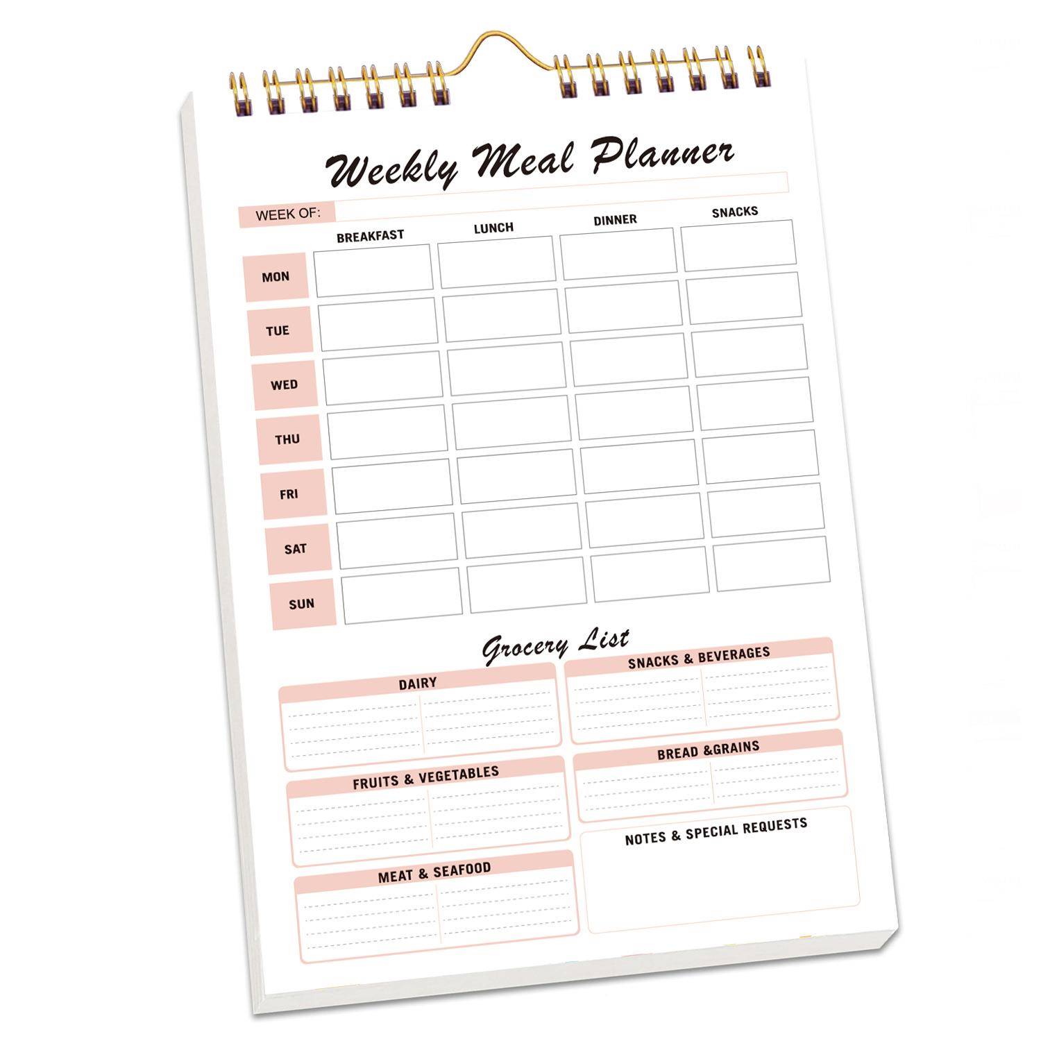 可日无品牌/撕日膳食本横款简约i每ns风自律程表时间管理计划便