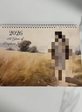 新款202a6年独立站 Cat lBalr Calen无品牌/d日历挂历