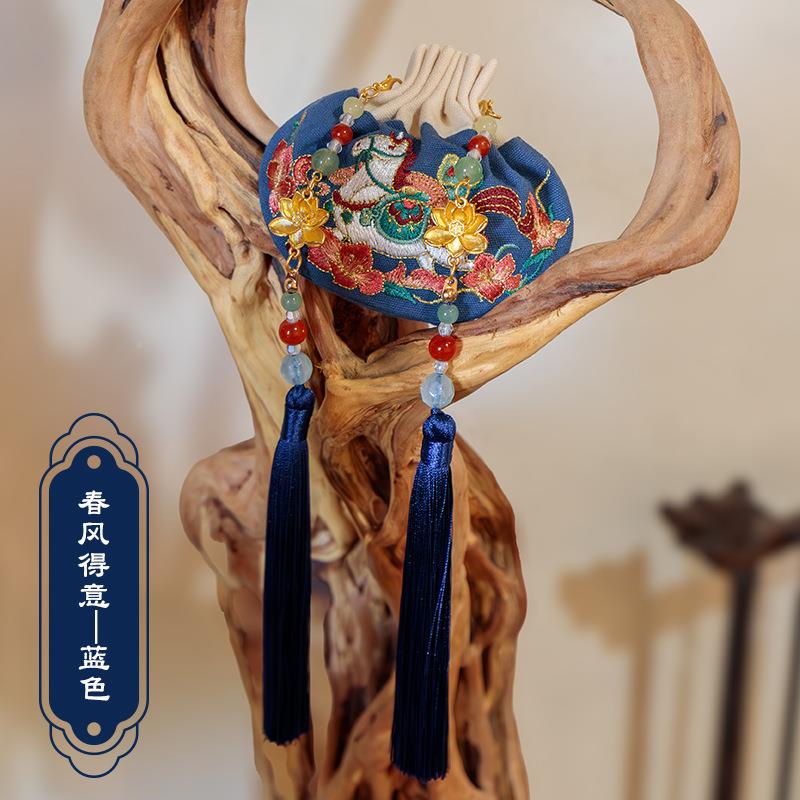 年刺绣古囊马马香包风祈钱丽福挂饰锦囊绣花汉服香荷包