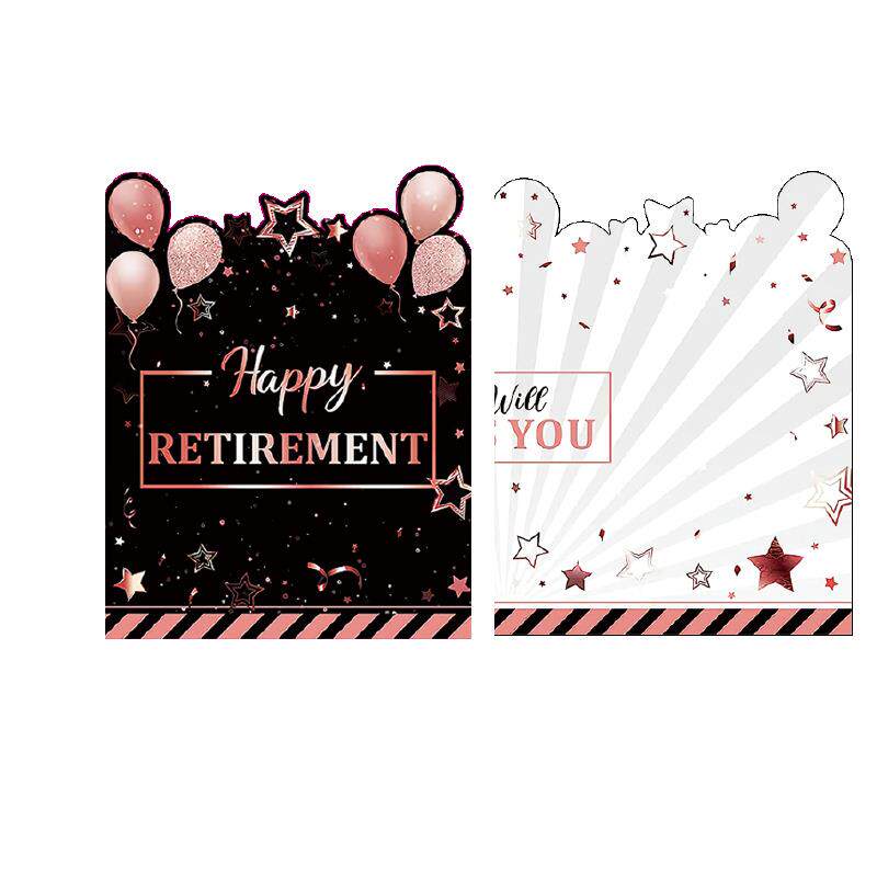 新品ret iremtTYQen card巨型留名簿 卡退休留言纪念卡贺 现货