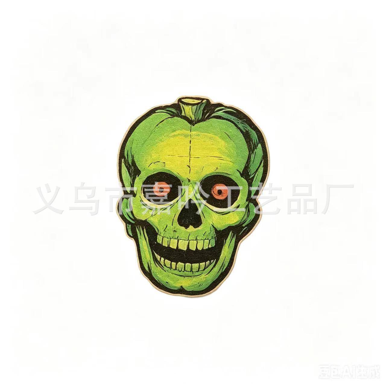 境爆品万圣节木质桌面托盘摆件幽灵黑猫南瓜猫头鹰家居橱窗摆饰品
