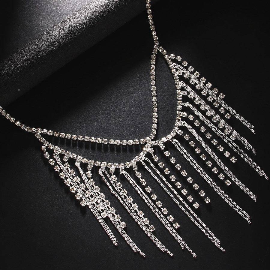 遮脸流苏面具水钻面具直万圣节m新品装饰物 Fac ask RHVe播漂亮