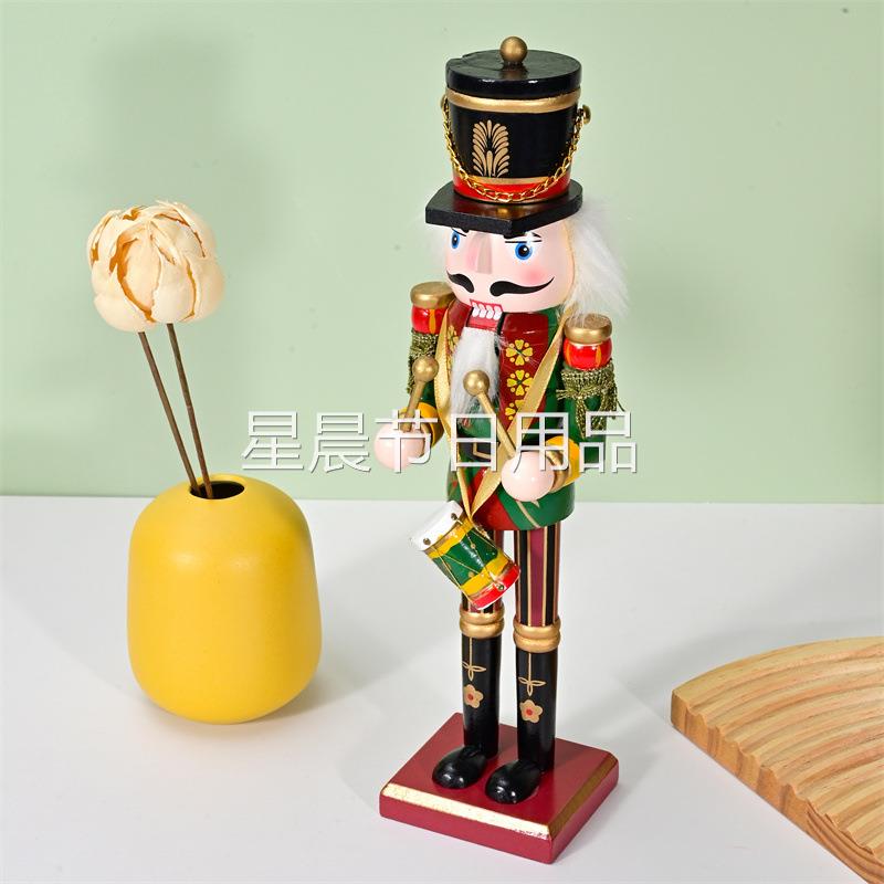 Nutcracker SB58191 30CM木创意礼品工艺品彩绘胡桃夹子士兵人偶
