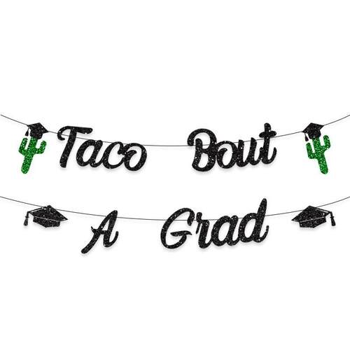 墨西哥节主题毕业派对Taco Bout A Grad吊饰拉旗仙人掌装饰拉花