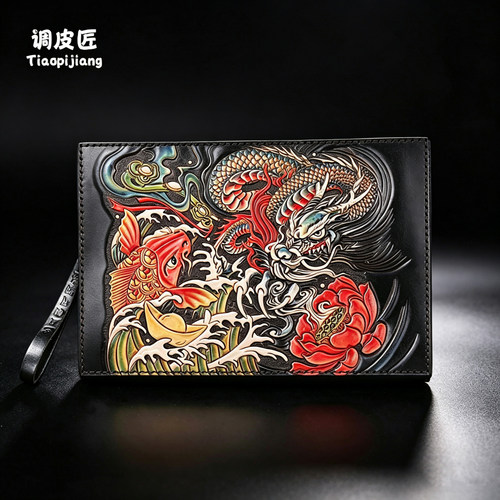 调皮匠休闲大容量个性手拿包