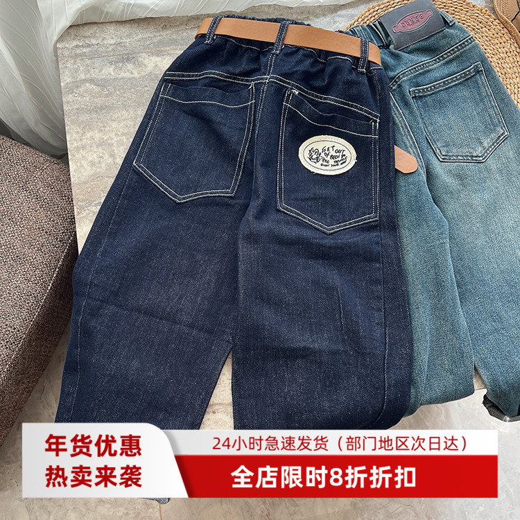 儿童秋季洋气百搭休闲牛仔裤