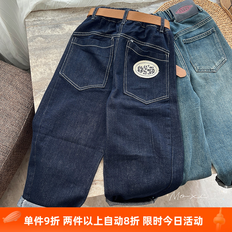 儿童秋季洋气百搭休闲牛仔裤